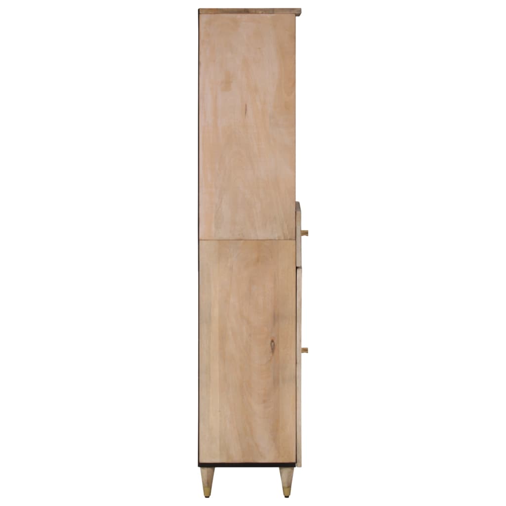 vidaXL Badkamerkast 38x33x160 cm massief mangohout