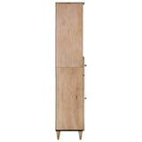 vidaXL Badkamerkast 38x33x160 cm massief mangohout
