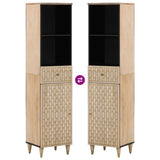 vidaXL Badkamerkast 38x33x160 cm massief mangohout
