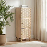 vidaXL Tall cabinet 40x33x110 cm solid mango wood