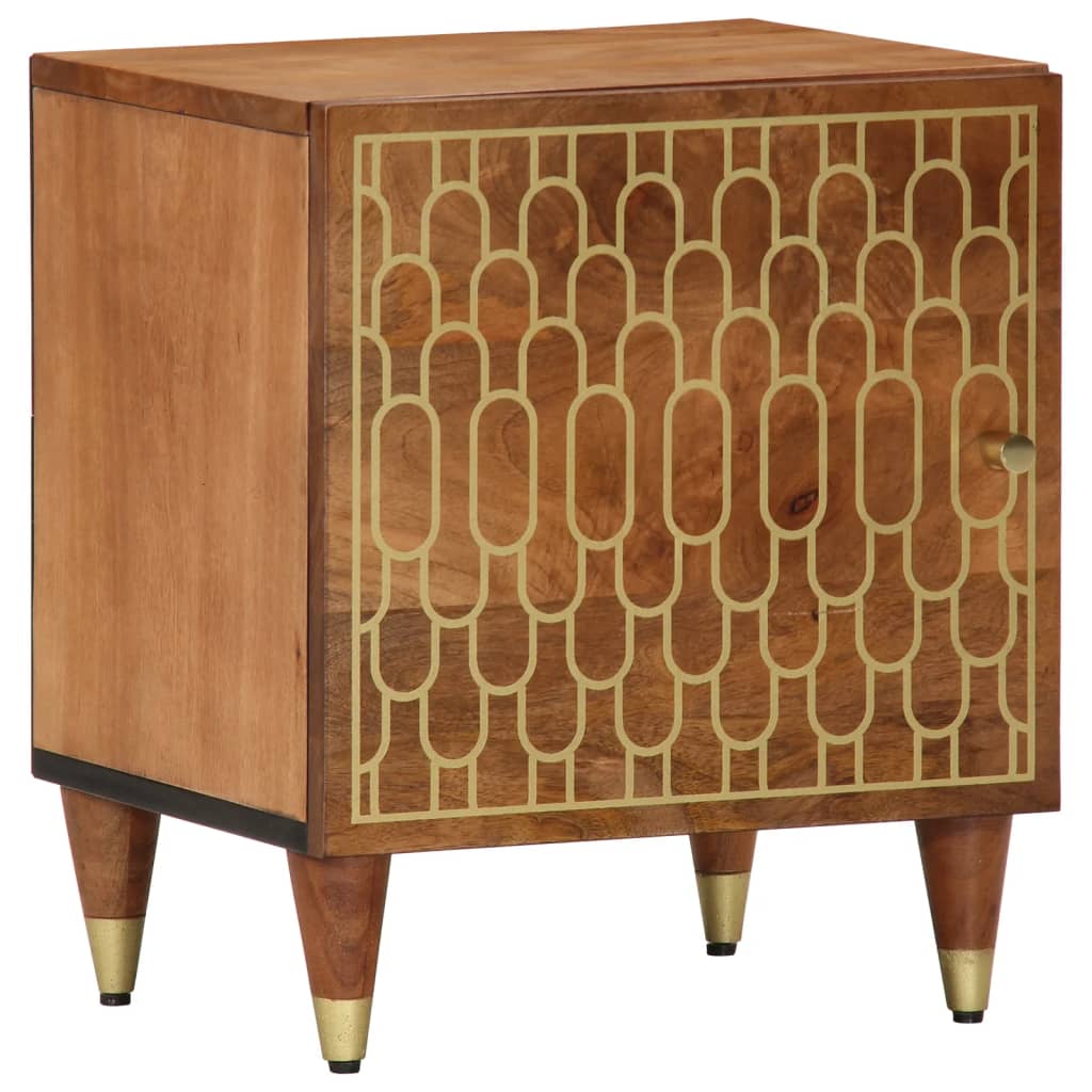 vidaXL Nightstands 2 pcs 40x33x46 cm solid mango wood