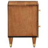 vidaXL Nachtkastjes 2 st 40x33x46 cm massief mangohout