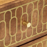 vidaXL Nachtkastjes 2 st 40x33x46 cm massief mangohout
