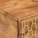 vidaXL Salontafel 80x50x40 cm massief mangohout