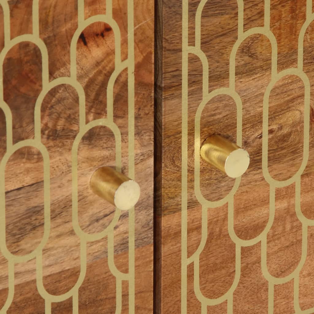 vidaXL Salontafel 80x50x40 cm massief mangohout