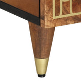 vidaXL Salontafel 80x50x40 cm massief mangohout
