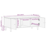 vidaXL Coffee Table 100x54x40 cm Solid Mango Wood
