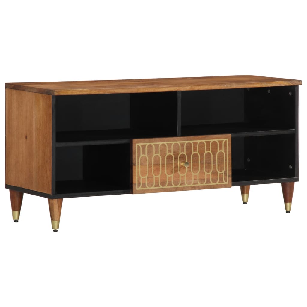 vidaXL TV cabinet 100x33x46 cm solid mango wood