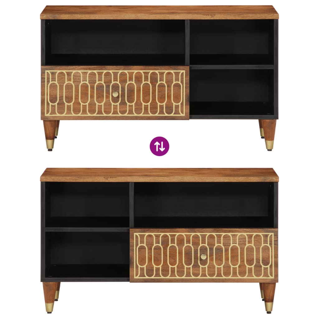 vidaXL Tv-meubel 80x33x46 cm massief mangohout