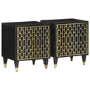 vidaXL Nightstands 2 pcs 40x33x46 cm solid mango wood
