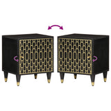 vidaXL Nightstands 2 pcs 40x33x46 cm solid mango wood
