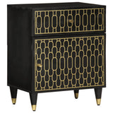 vidaXL Nightstand 50x33x60 cm solid mango wood