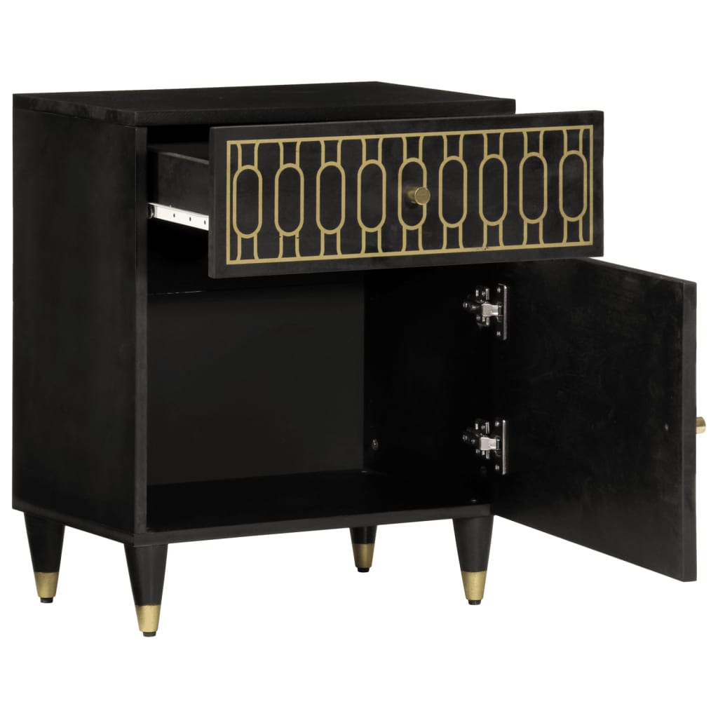 vidaXL Nightstand 50x33x60 cm solid mango wood