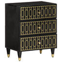 vidaXL Bedside Cabinet 50x33x62 cm Solid Mango Wood