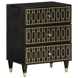 vidaXL Bedside Cabinet 50x33x62 cm Solid Mango Wood