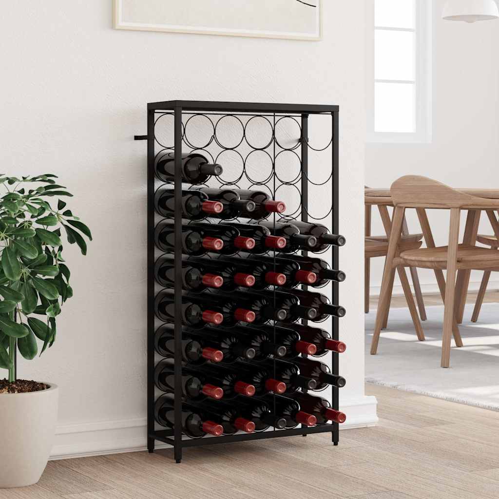 vidaXL Wine Rack for 45 Bottles Metal