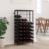 vidaXL Wine Rack for 45 Bottles Metal