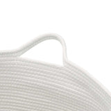 vidaXL Wasmand Ø 55x36 cm katoen grijs en wit