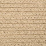 vidaXL Opbergmand met deksel Ø 37x50 cm katoen zwart en beige