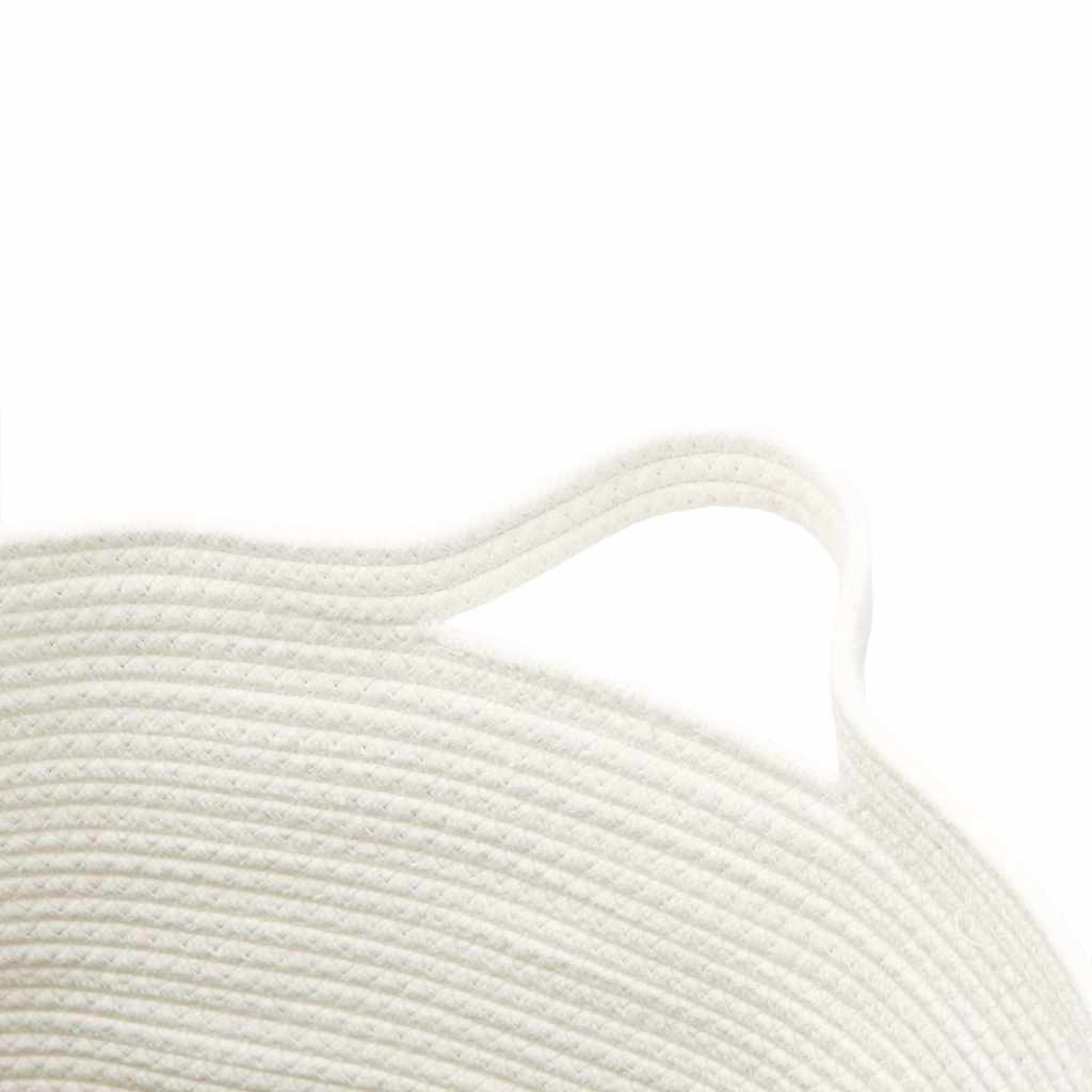 vidaXL Storage basket Ø 49x65 cm cotton brown and white