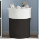 vidaXL Storage basket Ø 49x65 cm cotton brown and white