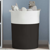 vidaXL Storage basket Ø 49x65 cm cotton brown and white