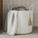 vidaXL Opbergmand Ø 40x35 cm katoen bruin