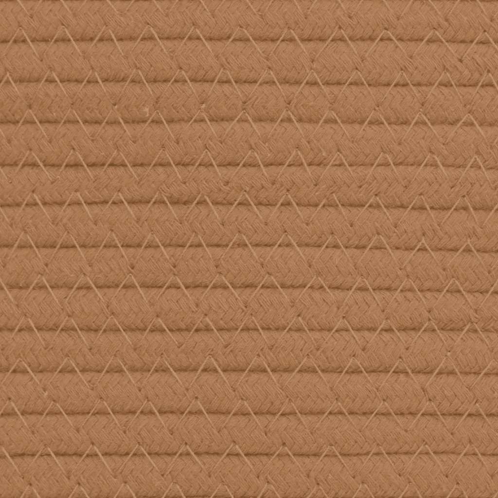 vidaXL Opbergmand Ø 40x35 cm katoen bruin