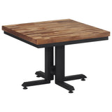 vidaXL Salontafel rond Ø55x40 cm massief gerecycled teakhout