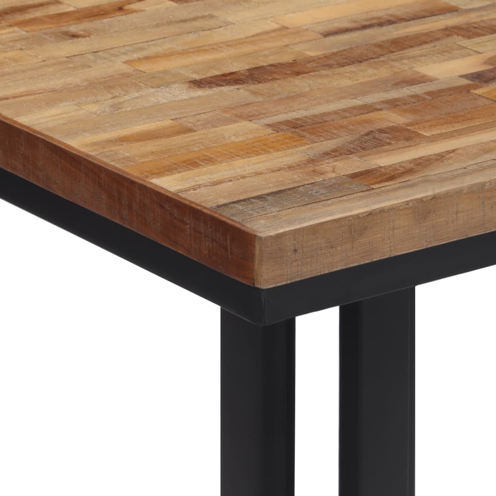 vidaXL Salontafel rond Ø55x40 cm massief gerecycled teakhout