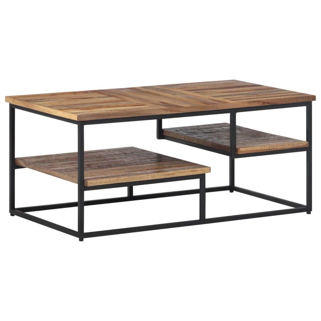 vidaXL Salontafel 90x50x39 cm massief gerecycled teakhout