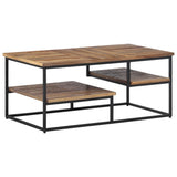 vidaXL Salontafel 90x50x39 cm massief gerecycled teakhout