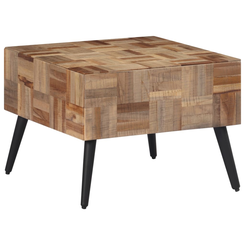 vidaXL Wandtafel 110x34x80 cm massief gerecycled teakhout