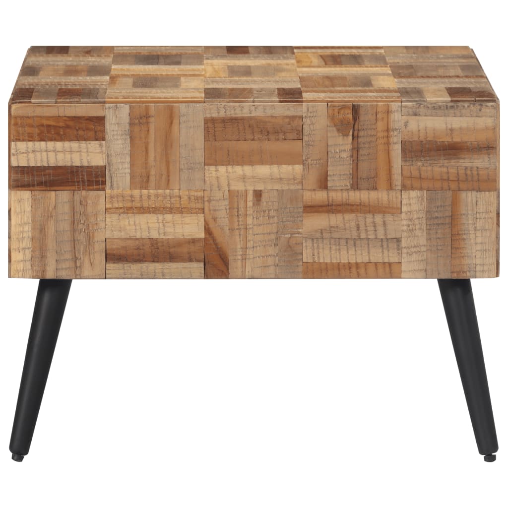 vidaXL Wandtafel 110x34x80 cm massief gerecycled teakhout
