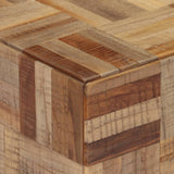 vidaXL Wandtafel 110x34x80 cm massief gerecycled teakhout