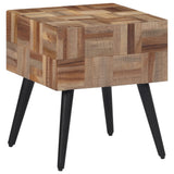 vidaXL Wandtafel 110x34x80 cm massief gerecycled teakhout