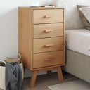 vidaXL Bedside Cabinet OLDEN Solid Pine Brown