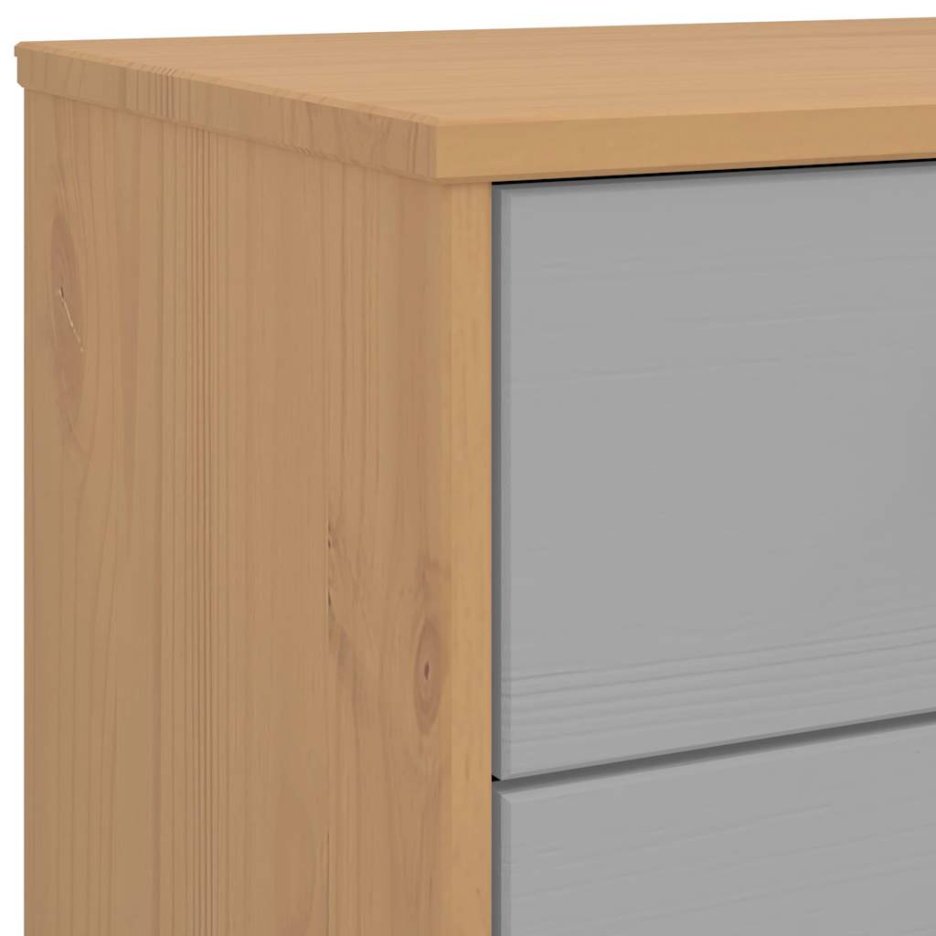 vidaXL Bedside Cabinet OLDEN Solid Pine Brown