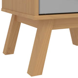 vidaXL Bedside Cabinet OLDEN Solid Pine Brown