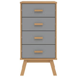 vidaXL Bedside Cabinet OLDEN Solid Pine Brown