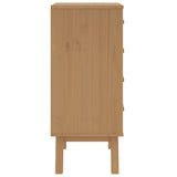 vidaXL Bedside Cabinet OLDEN Solid Pine Brown