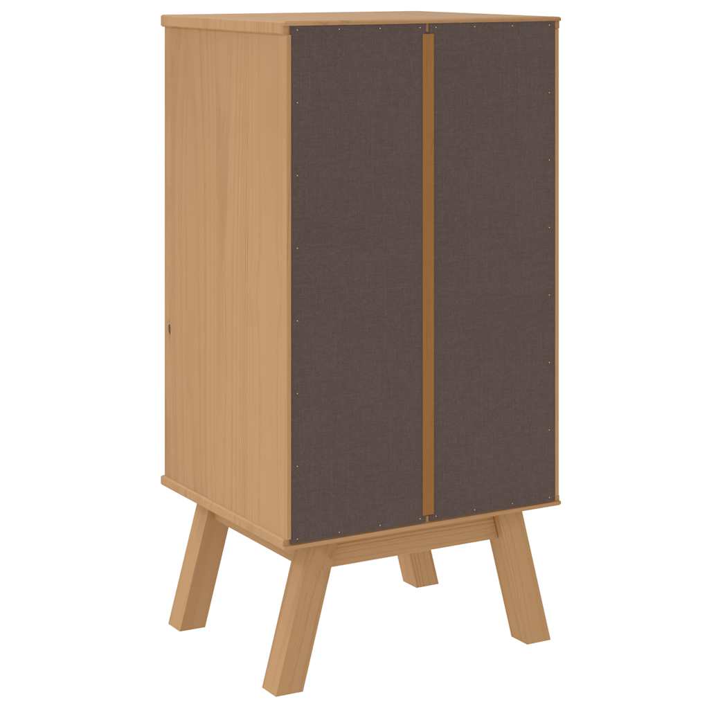 vidaXL Bedside Cabinet OLDEN Solid Pine Brown