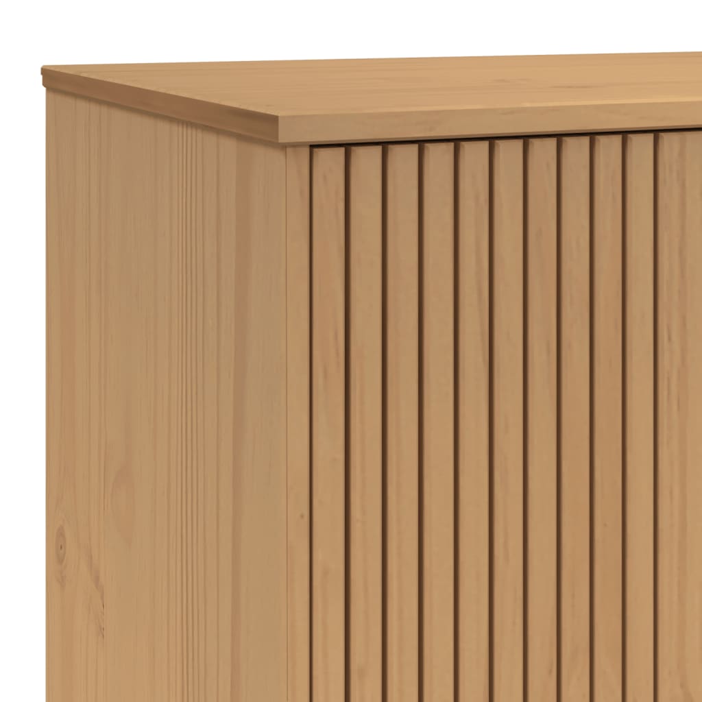 vidaXL Kledingkast OLDEN 76,5x53x172 cm massief grenenhout bruin