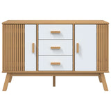vidaXL Dressoir OLDEN 114x43x73,5 cm massief grenenhout bruin