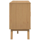 vidaXL Dressoir OLDEN 114x43x73,5 cm massief grenenhout bruin
