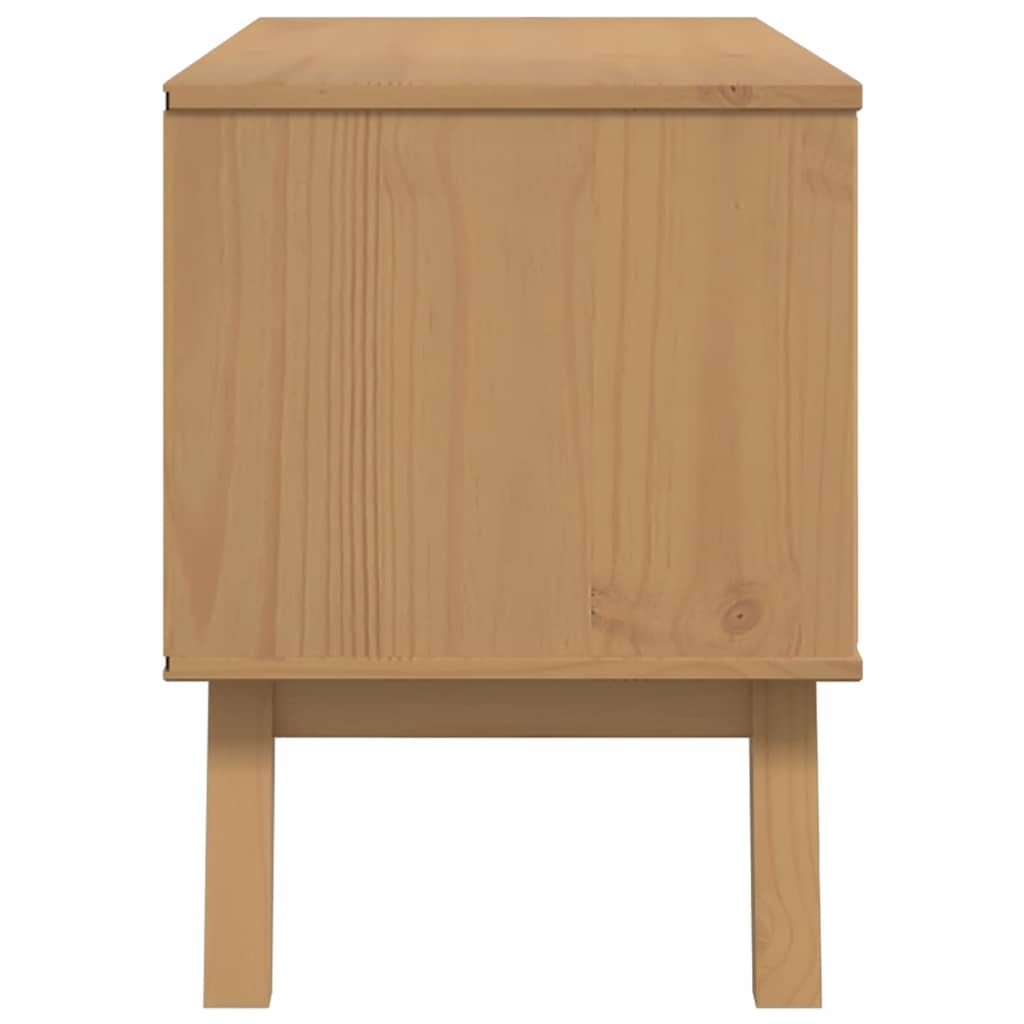 vidaXL Tv-meubel OLDEN 114x43x57 cm massief grenenhout bruin