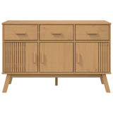 vidaXL Dressoir OLDEN 114x43x73,5 cm massief grenenhout bruin