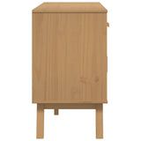 vidaXL Dressoir OLDEN 114x43x73,5 cm massief grenenhout bruin