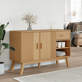vidaXL Sideboard OLDEN 114x43x73.5 cm Solid Pine Brown