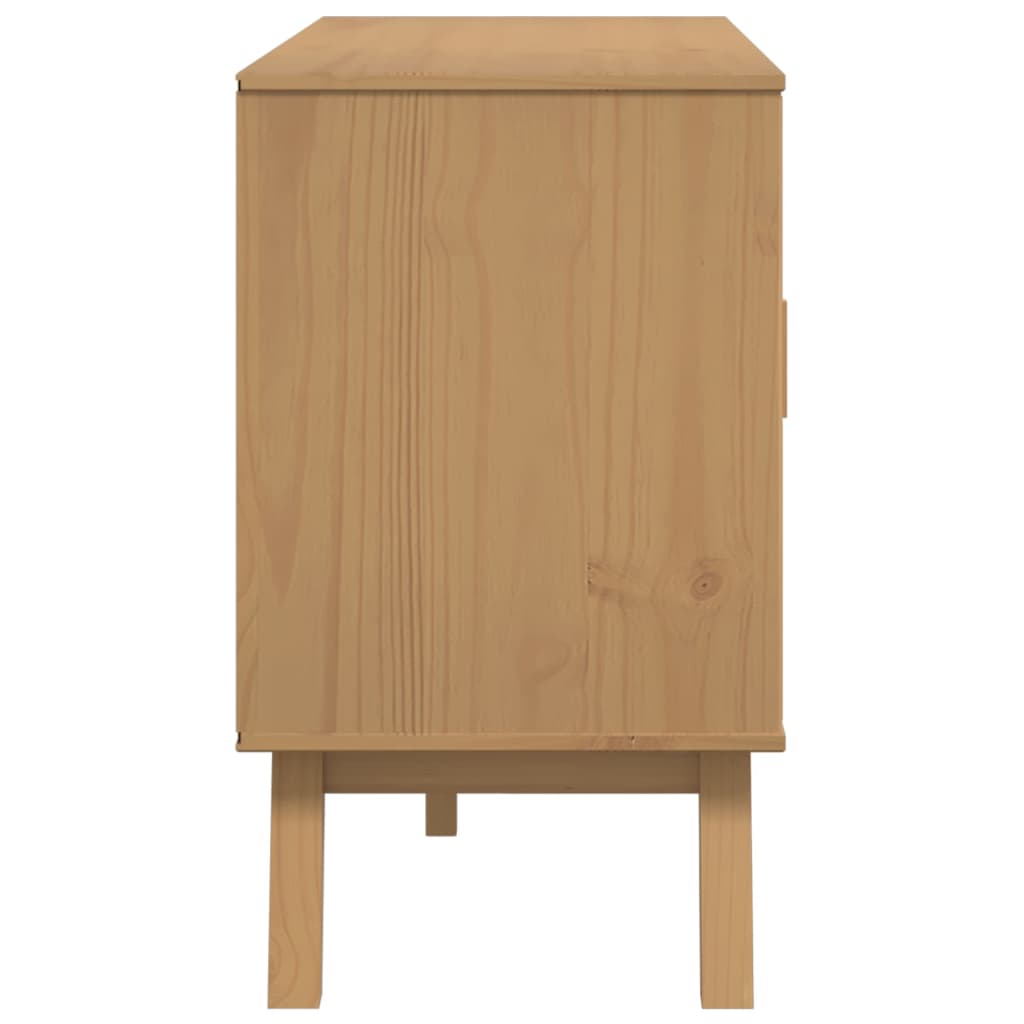 vidaXL Sideboard OLDEN 114x43x73.5 cm Solid Pine Brown